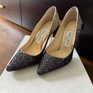 Jimmy Choo Glitter Pumps